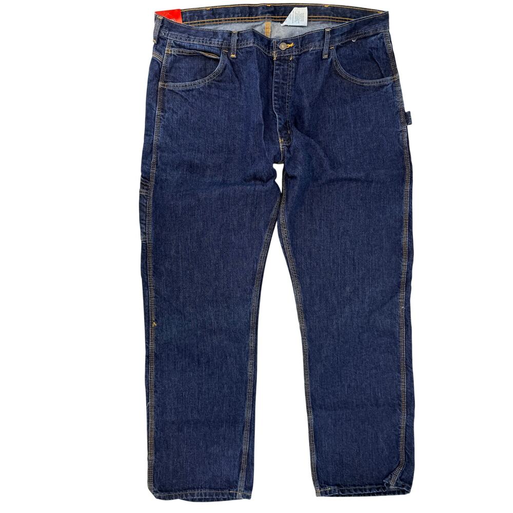 KEY FR Flame Resistant Denim Dungaree Jeans Mens Sz 42x32 Relaxed Fit NFPA 2112